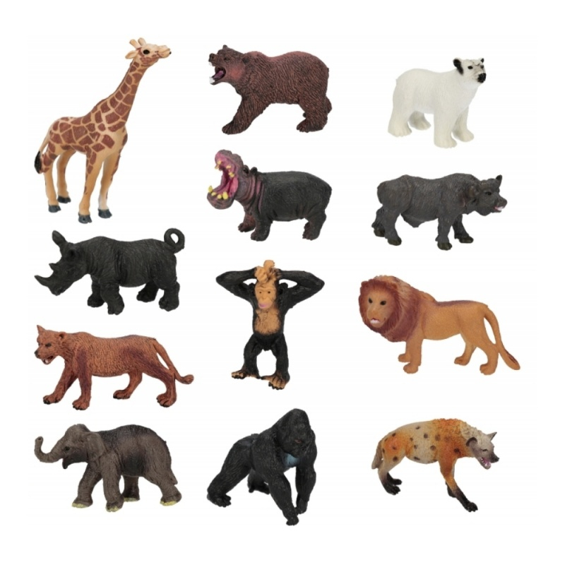 Jucarie figurina animal salbatic MegaCreative 570092, diverse modele, cauciuc, 10x8x2cm, +3ani [2]