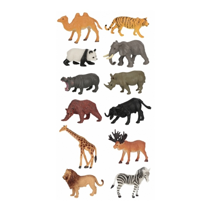 Jucarie figurina animal salbatic MegaCreative 571510, 8x9cm, pvc, 36 buc/display, +3 ani [2]