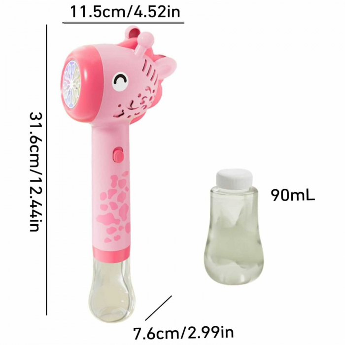 Jucarie Bagheta Baloane de Sapun, Girafa, 3 culori - Micostore.ro [8]