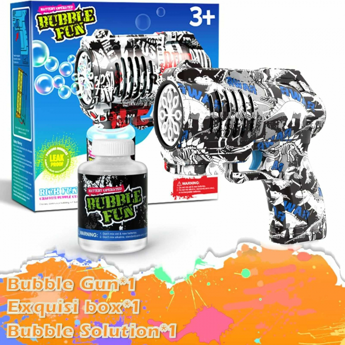 Jucarie Pistol Baloane de Sapun, Dinozauri, 3 culori - Micostore.ro [9]