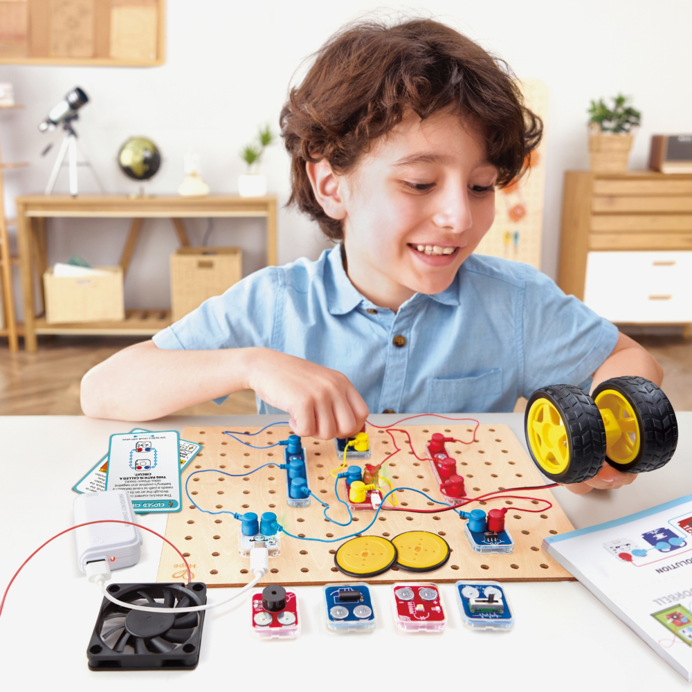 Jucarie Labbox - Circuit Explorer Base, 90+ experimente (39 piese), copii varsta 8 ani+ [3]