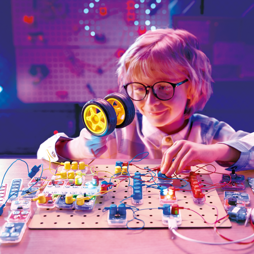 Jucarie Labbox - Circuit Explorer Lab Kit, 100+ experimente (76 piese), copii varsta 8 ani+ [2]