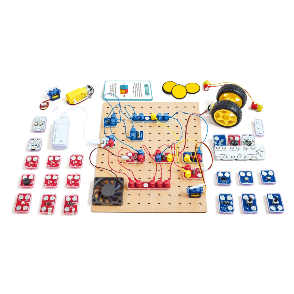 Jucarie Labbox - Circuit Explorer Lab Kit, 100+ experimente (76 piese), copii varsta 8 ani+ [7]