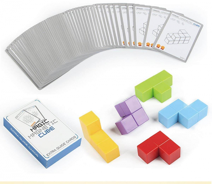 Joc logica cub magnetic Magic Magnetic Cube 3D pentru copii. [10]