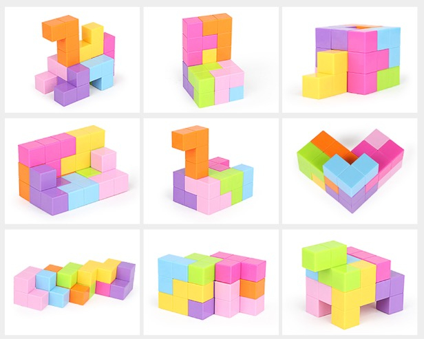 Joc logica cub magnetic Magic Magnetic Cube 3D pentru copii. [9]