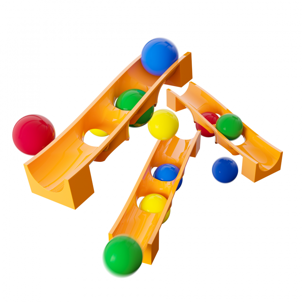 Jucarie Marble Run extensie capcana de bile Hubelino (15 piese) [1]