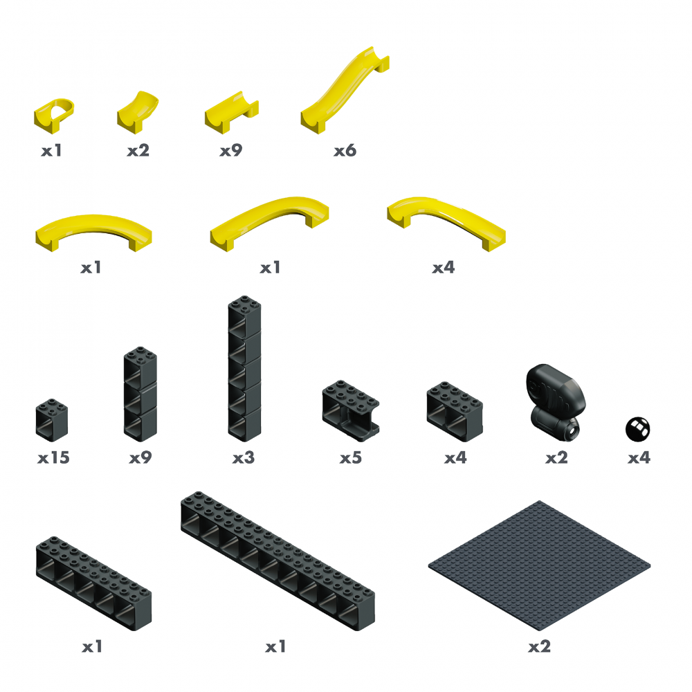 Jucarie Marble Run Pi tunuri magnetice Hubelino (70 piese) [2]