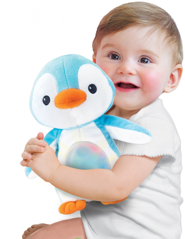 Jucarie pinguin albastru cu sunete si lumini pentru bebelusi, winfun, varsta de la 0 luni la 2 ani [3]