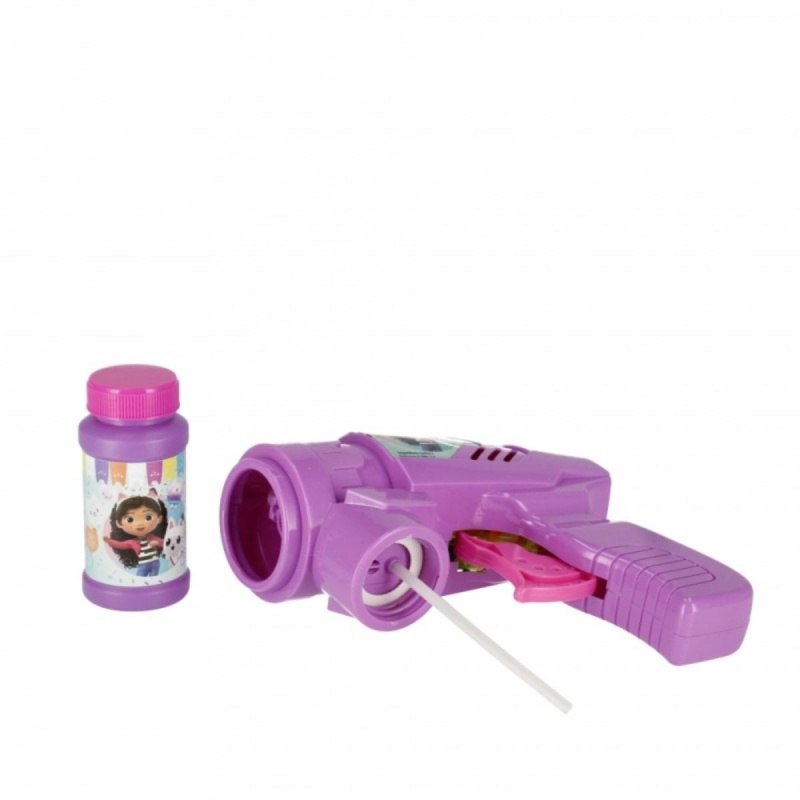 Jucarie pistol baloane din sapun cu solutie, My Bubble Gabby's Doll House, 528966, 60ml [2]