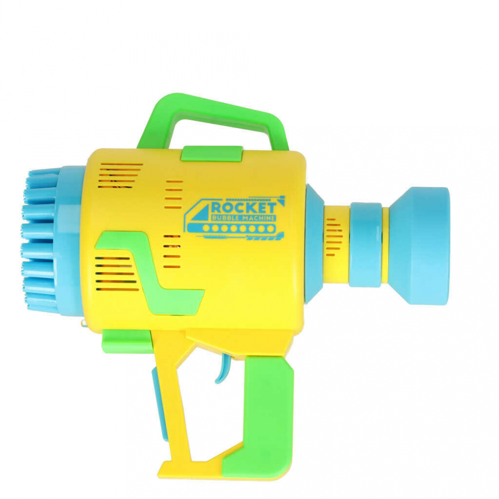 Pistol Baloane Sapun, Jucari, 48 orificii, cu lumini si baterie USB, Albastru [8]