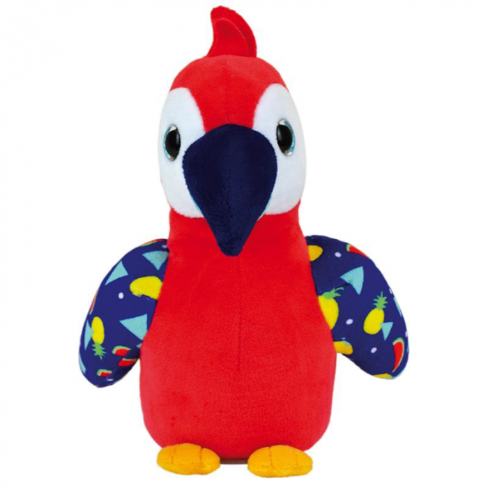 Jucarie Plus Papagal Vorbitor, 20 cm, Rosu, Jemini [4]