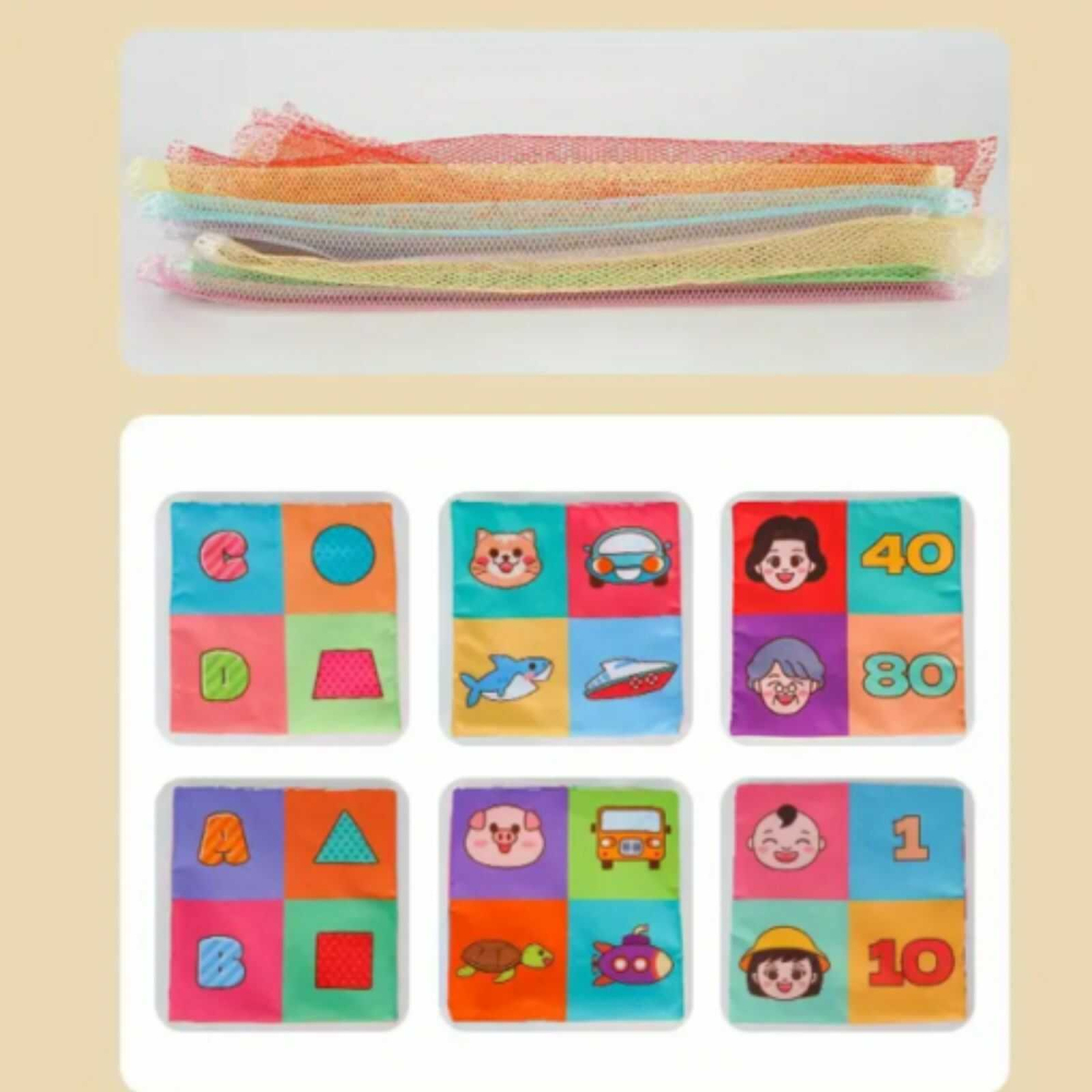 Jucarie senzoriala bebe Cutia cu batiste Montessori | Jucarie educativa 0 luni+ [5]