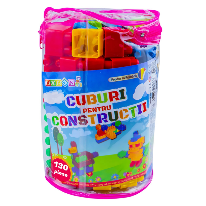 Jucarie set cuburi pentru constructie RT, 130 de piese, plastic, 16130 [4]