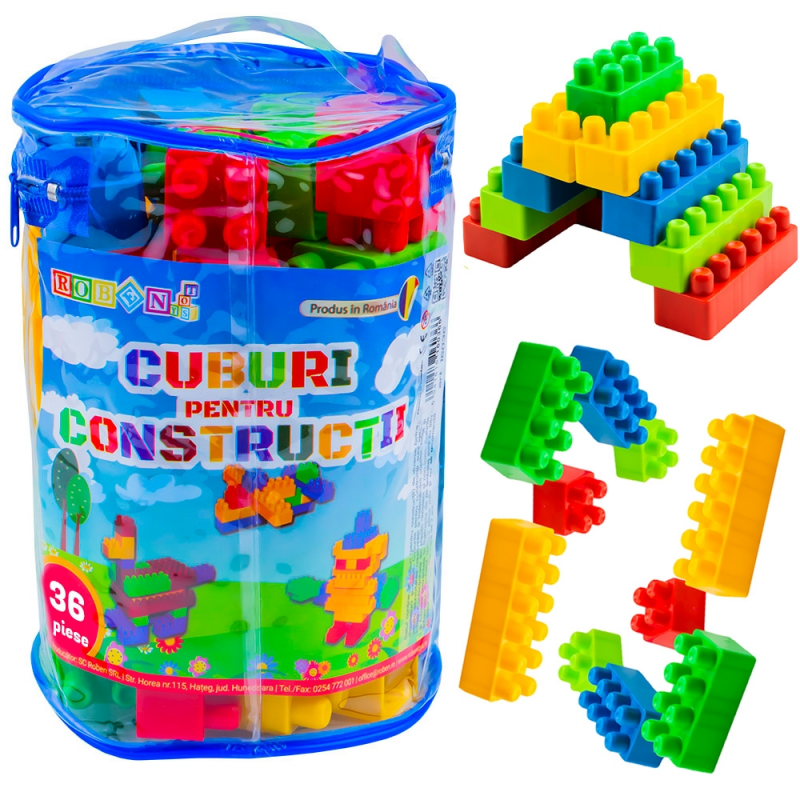 Jucarie set cuburi pentru constructie RT, 36 de piese, plastic, 16036 [7]