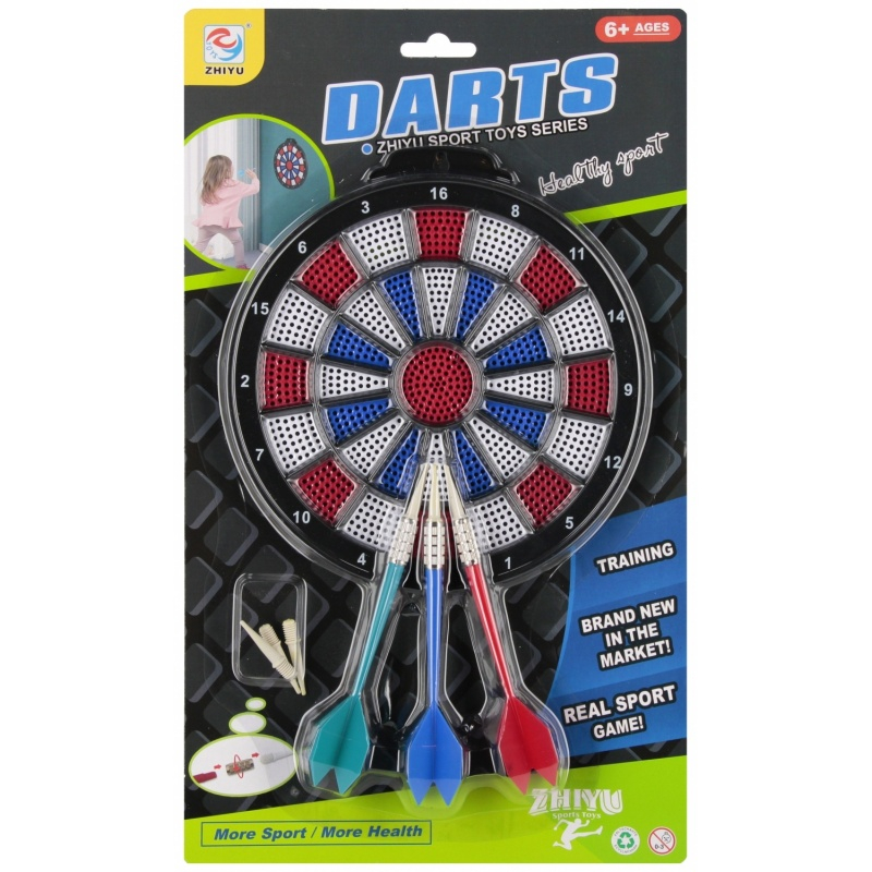 Jucarie set darts + 3 sageti MegaCreative 569817, 18x18x1cm, +6ani [2]