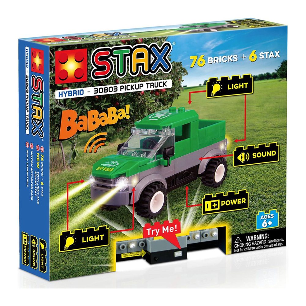 Jucarie - Set de constructie copii cu lumini si sunete Stax - Camion, copii varsta 6 ani+,8 ani+ [1]
