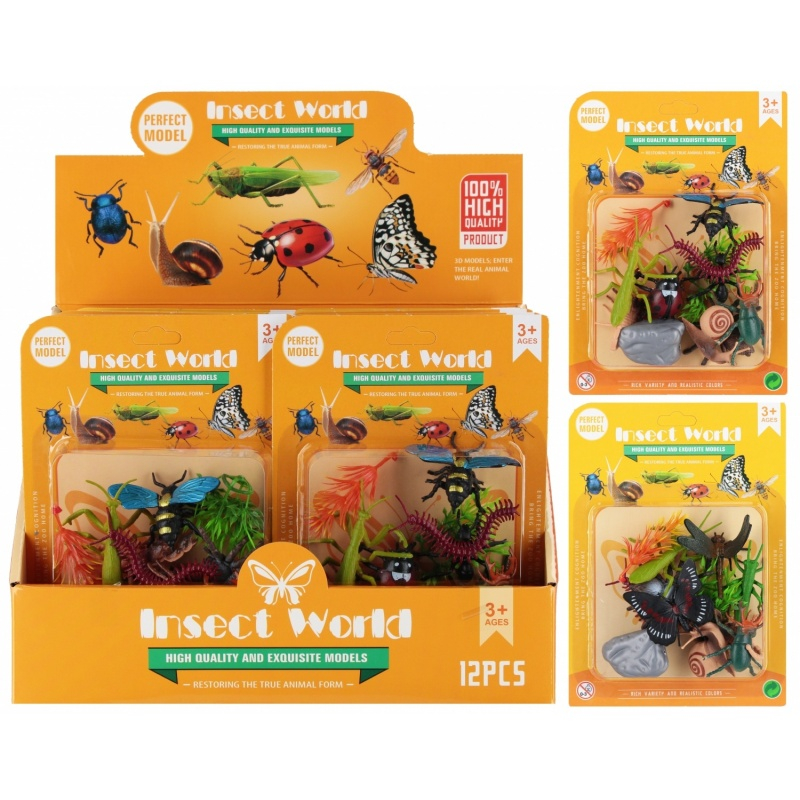Jucarie set figurine insecte MegaCreative 570112, 3x7cm, 12buc/set, +3ani [4]