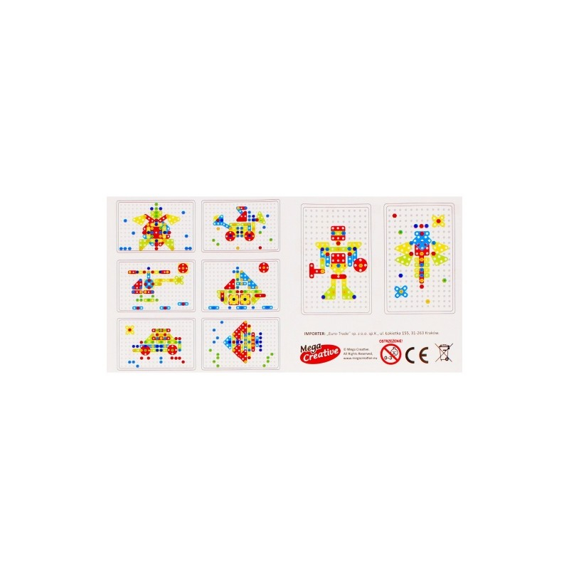 Jucarie set valiza mosaic MegaCreative, 482948, 106 piese [4]