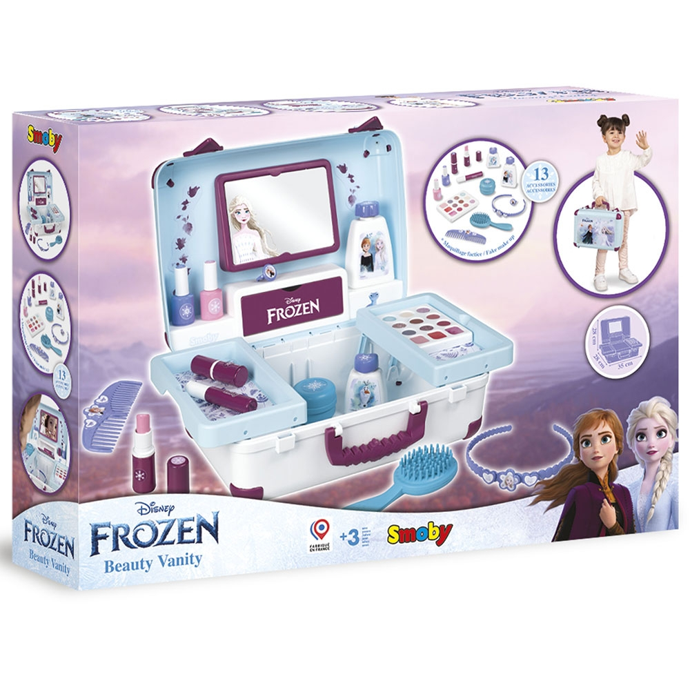 Jucarie Smoby Gentuta cosmetica Frozen Beauty Vanity cu accesorii [7]