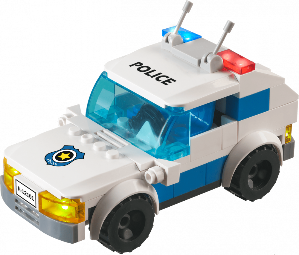 Jucarie Stax - Set constructie copii cu lumini si sunete - Masina de politie, copii varsta 6 ani+,8 ani+ [2]