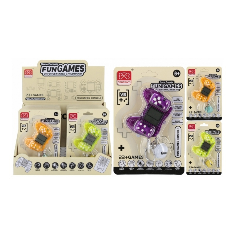 Jucarie tetris breloc MegaCreative 565721, 10x15x2cm, 3 culori 18buc/display, +3ani [3]