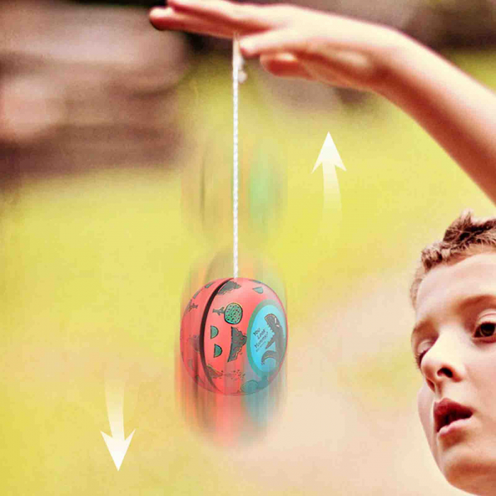 Jucarie, Yo-Yo din metal, snur din bumbac, Dino - Micostore.ro [5]