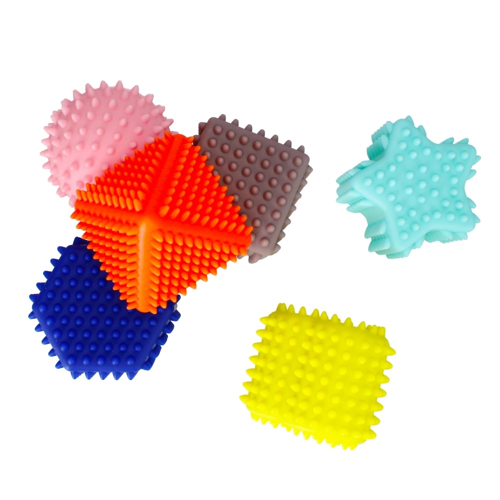 Jucarii senzoriale bebe, 6 luni, din silicon, dezvoltare simt tactil si dexteritate [5]