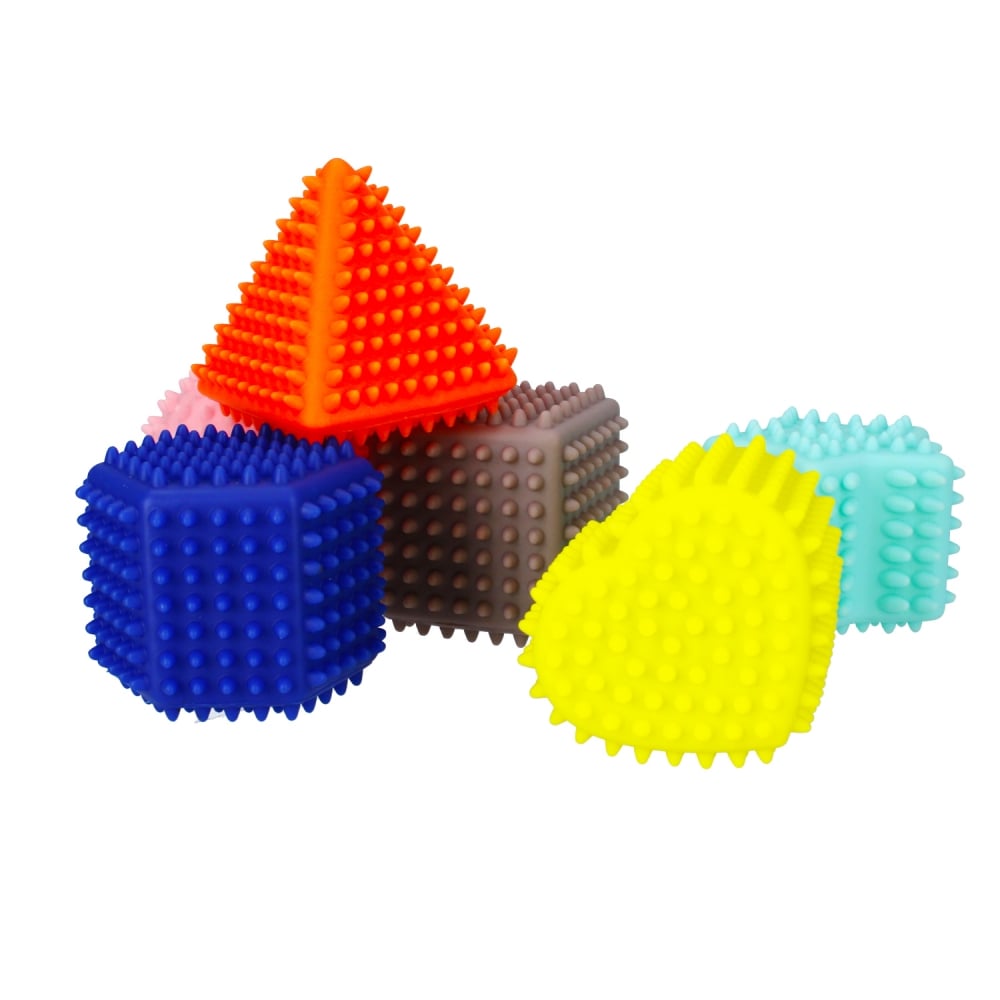 Jucarii senzoriale bebe, 6 luni, din silicon, dezvoltare simt tactil si dexteritate [6]