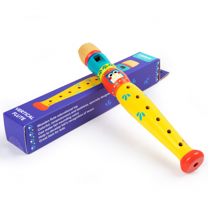 Fluier, Flaut din Lemn - Jucarii Premium MiDeer [10]