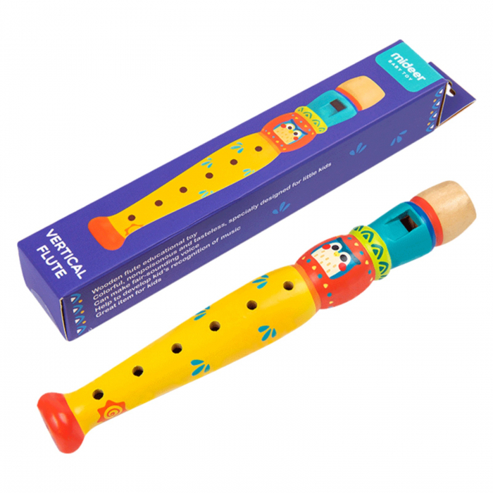Fluier, Flaut din Lemn - Jucarii Premium MiDeer [11]