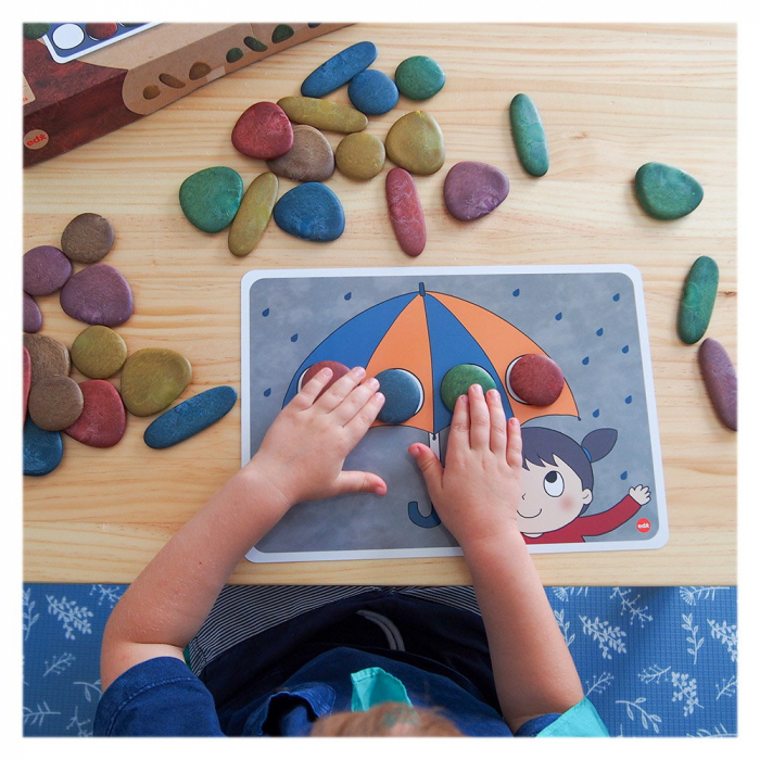 Junior Rainbow Eco-Pebbles, set de activitati cu pietricele, 1-5 ani [3]