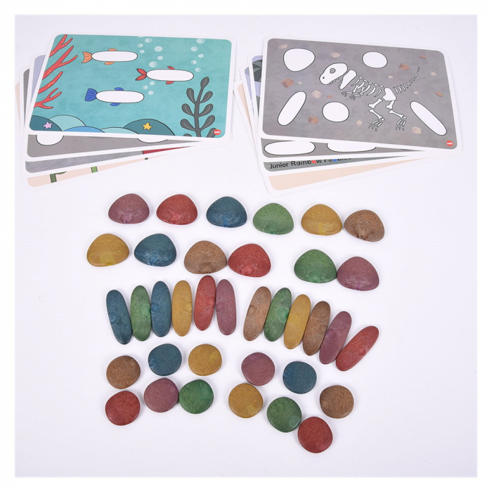Junior Rainbow Eco-Pebbles, set de activitati cu pietricele, 1-5 ani [5]