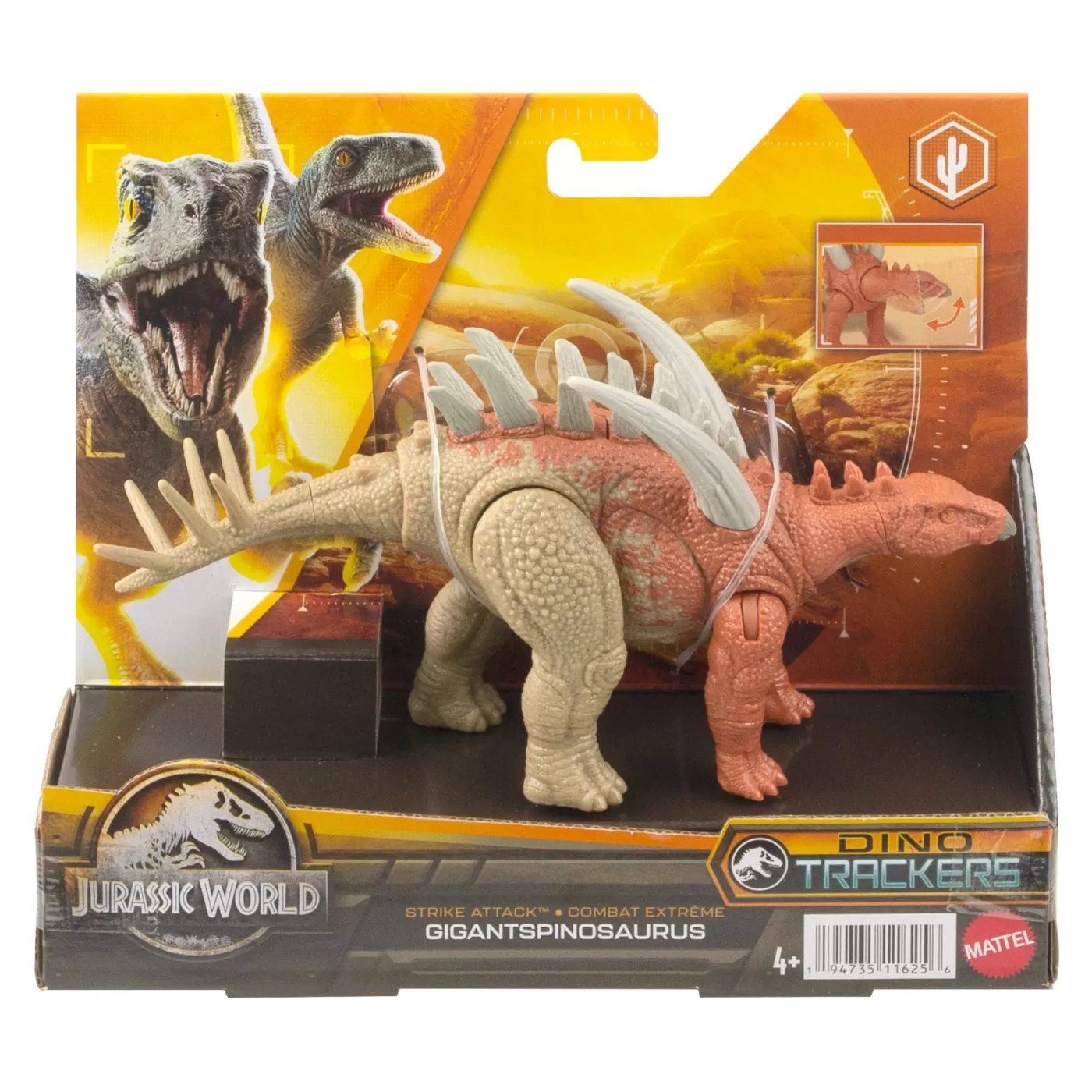 Jurassic World Dino Trackers Strike Attack, Figurina Dinozaur Gigantspinosaurus, varsta de la 4 ani la 12 ani [1]