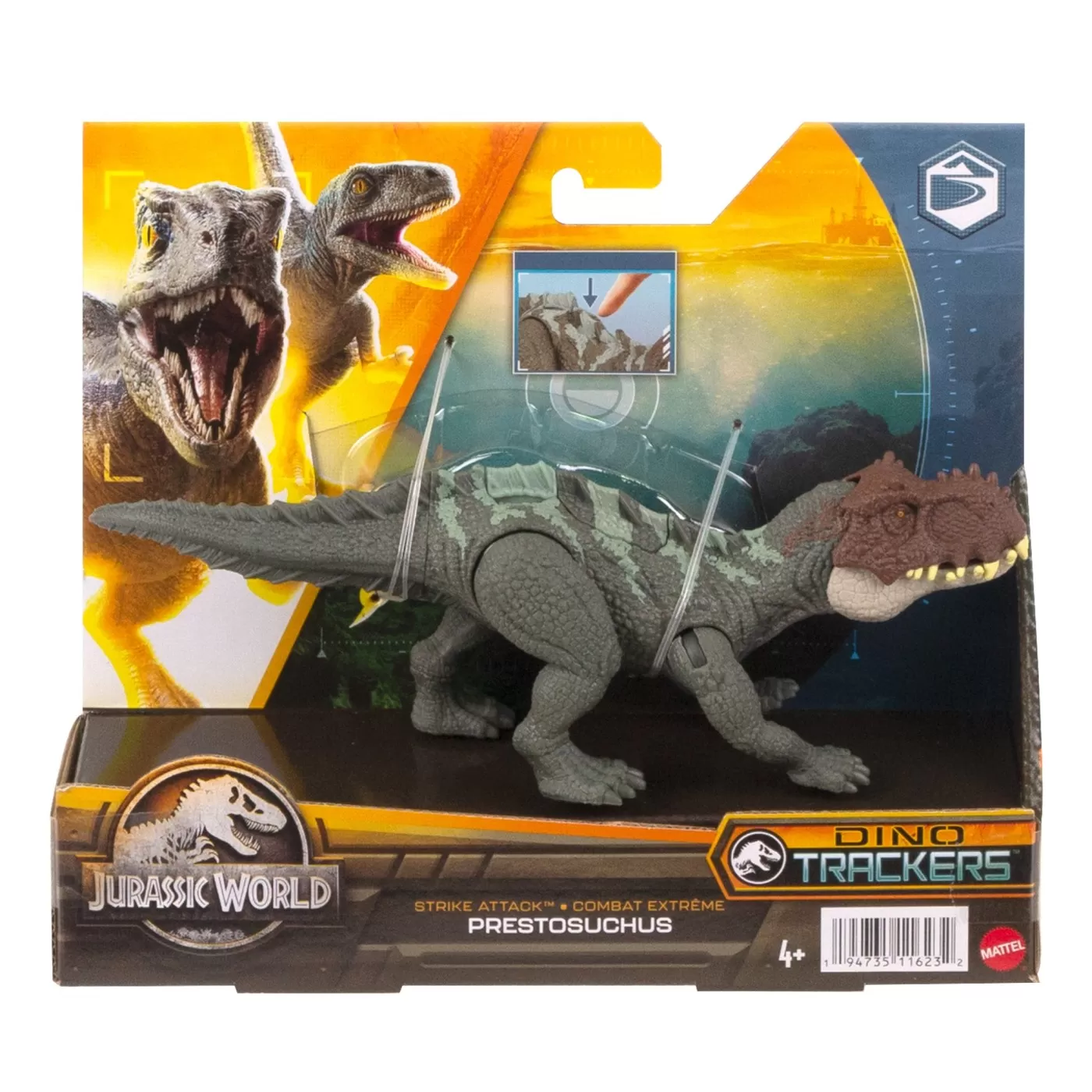 Jurassic World, Dino Trackers Strike Attack, Figurina Dinozaur Prestosuchus, varsta de la 4 ani la 12 ani [1]