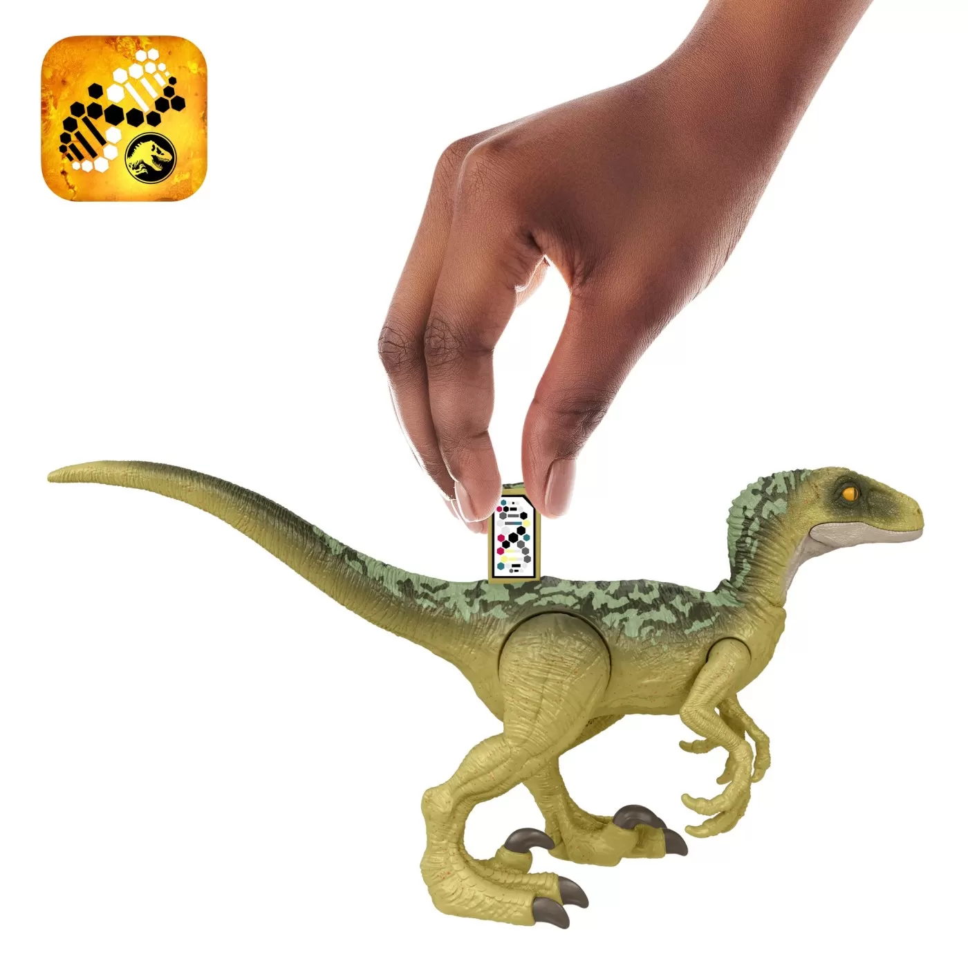 Jurassic world dominion set 2 figurine dr. ian malcolm si velociraptor, varsta de la 4 ani la 7 ani [6]