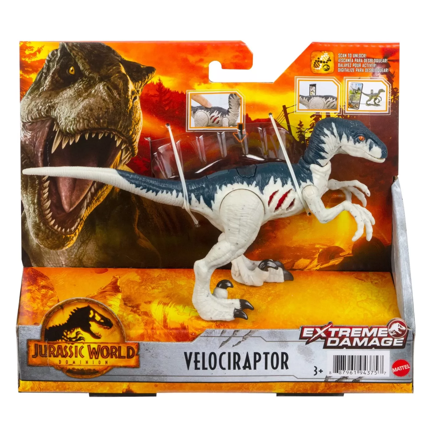 Jurassic world extreme damage dinozaur velociraptor, varsta de la 3 ani la 7 ani [1]