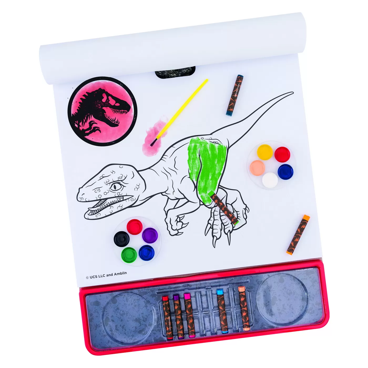 Set pictura si desen, Jurassic world, Giga Block, 4 in 1, varsta de la 3 ani la 7 ani [4]