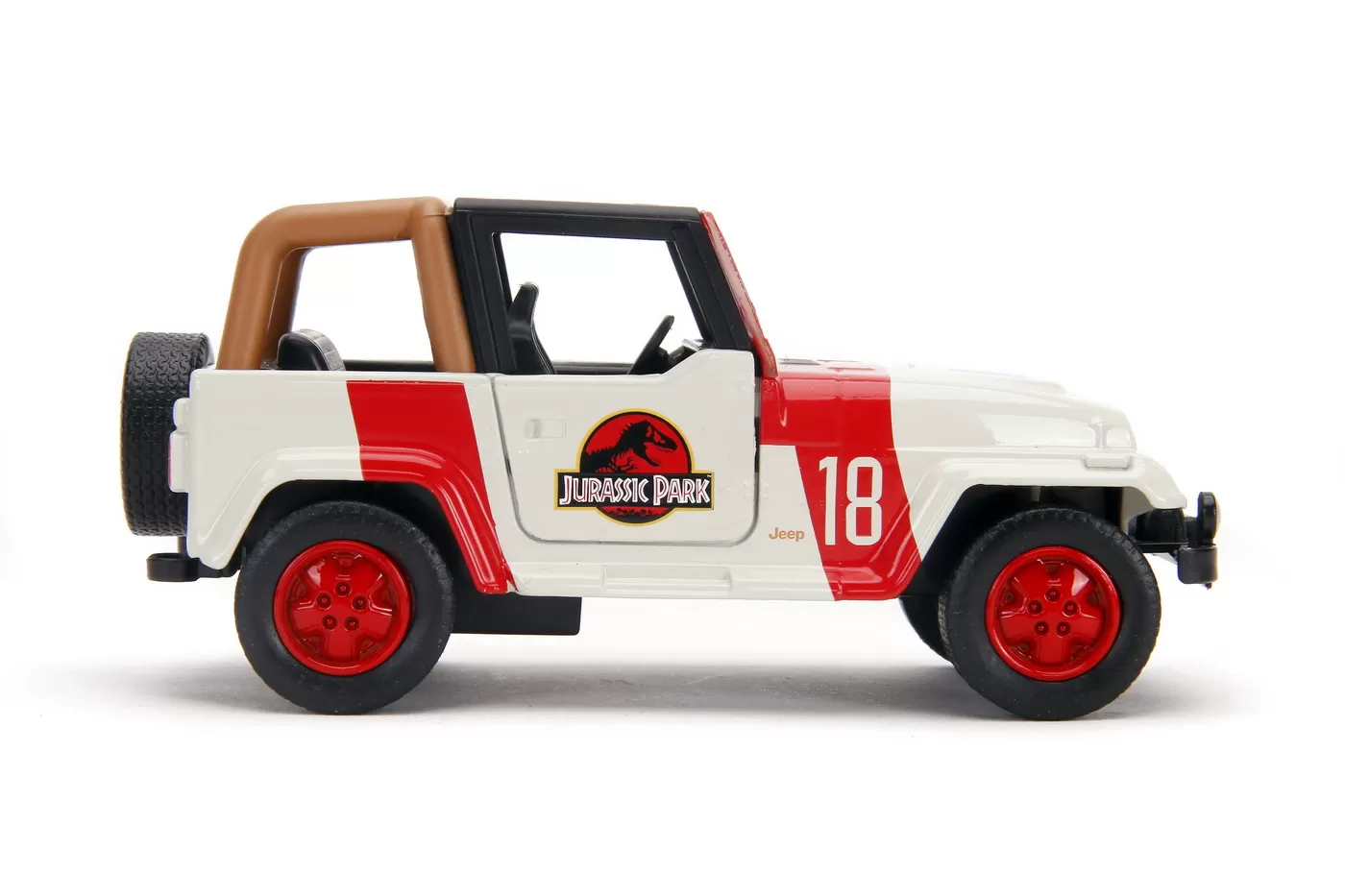 Jurassik park dino masinuta metalica jeep wrangler scara 1:32 [3]