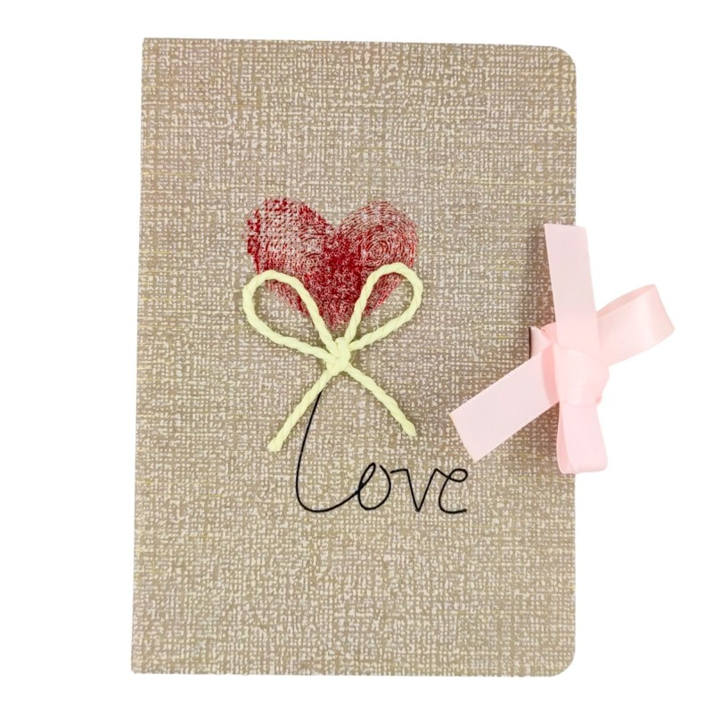 Jurnal A5 CNX Love 9802-2, 256 pagini, coperta carton diverse culori, cu snur [6]