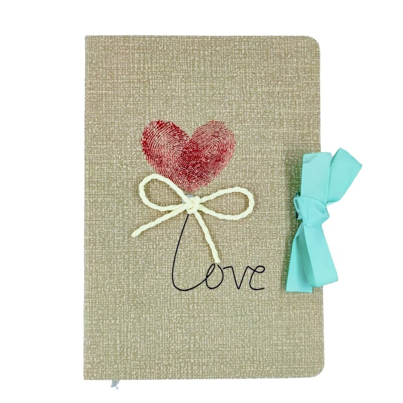 Jurnal A5 CNX Love 9802-2, 256 pagini, coperta carton diverse culori, cu snur [3]