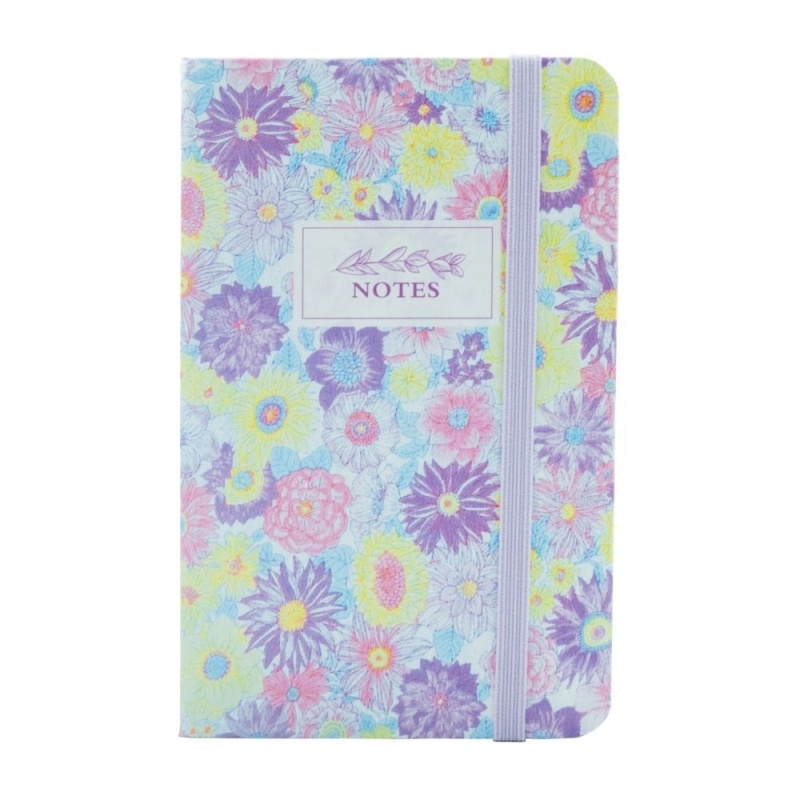 Jurnal A6 CNX 5702-8, 160 pagini, fluturi, coperta carton, cu elastic [3]