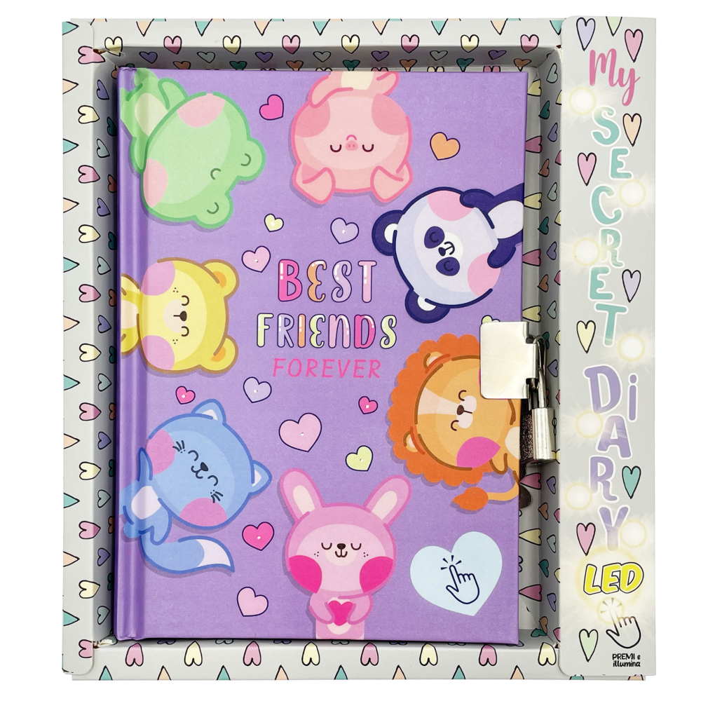 Jurnal cu LED, cu cutie cadou, 80 de pagini, 13 x 18 cm (6 buc/display), copii varsta 5 ani+,8 ani+ [2]