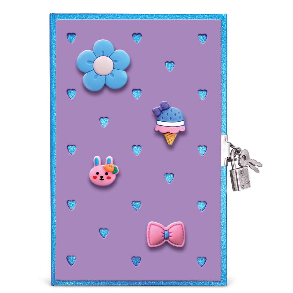 Jurnal Joy Pins, cu decoratiuni 3D, 80 de pagini, 13.5 x 21 cm (6 buc/display), copii varsta 5 ani+,8 ani+ [2]