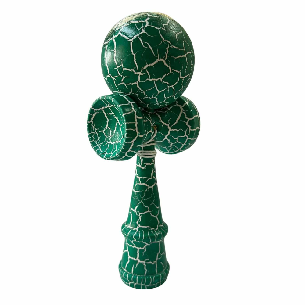 Kendama Profesionala din Lemn, Design Crapaturi, 18 cm [2]