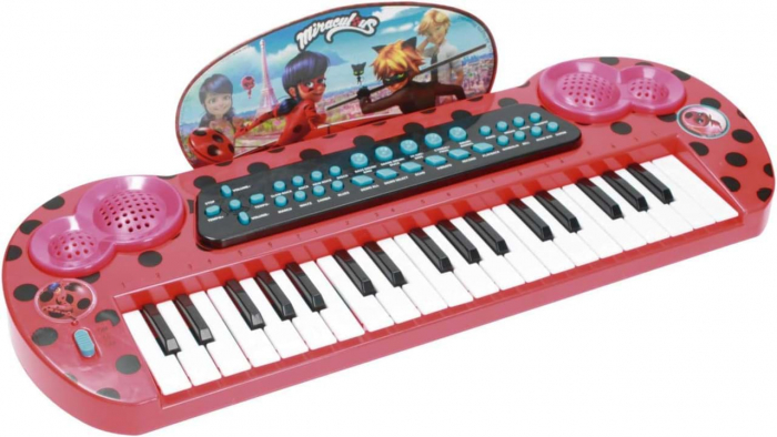 Pian electronic de jucarie, Keyboard electronic MP3, Miraculous [1]