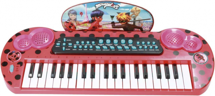 Pian electronic de jucarie, Keyboard electronic MP3, Miraculous [2]