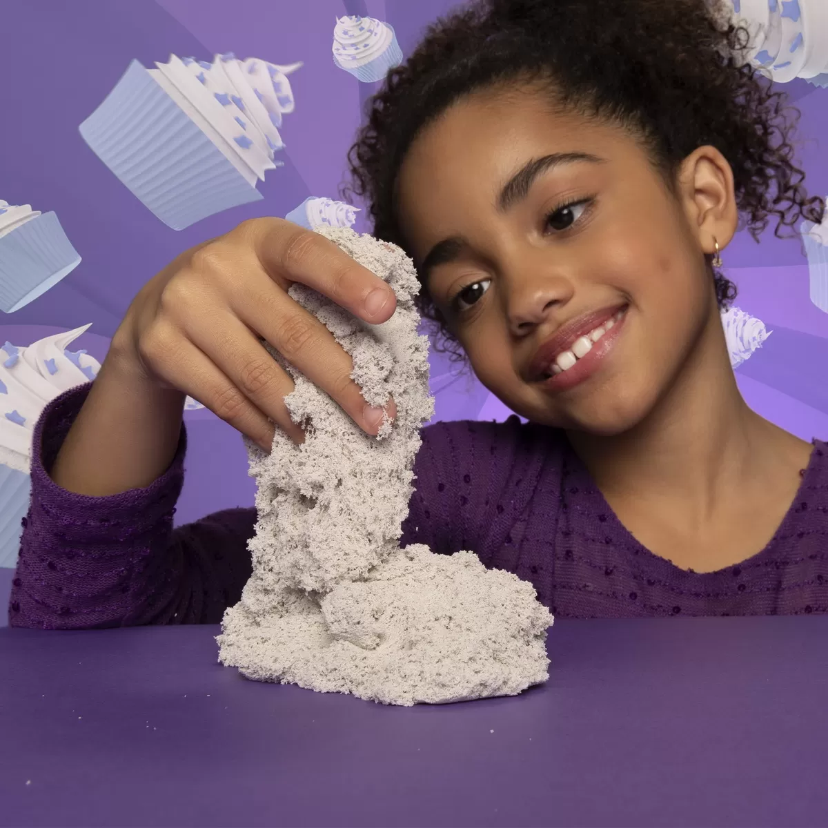Kinetic sand set parfumat vanilie, varsta de la 3 ani la 12 ani [6]