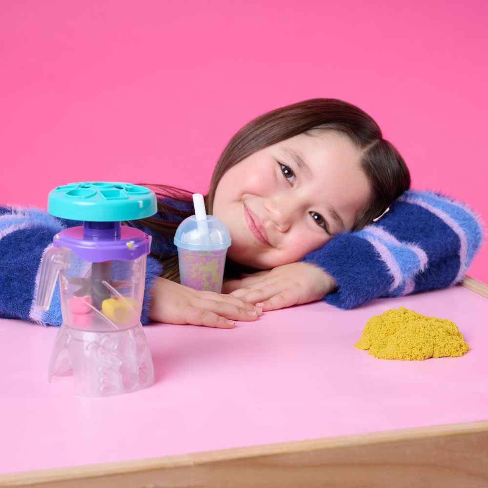 Kinetic sand set smoothie mixer  copii varsta 5 ani - 10 ani [6]