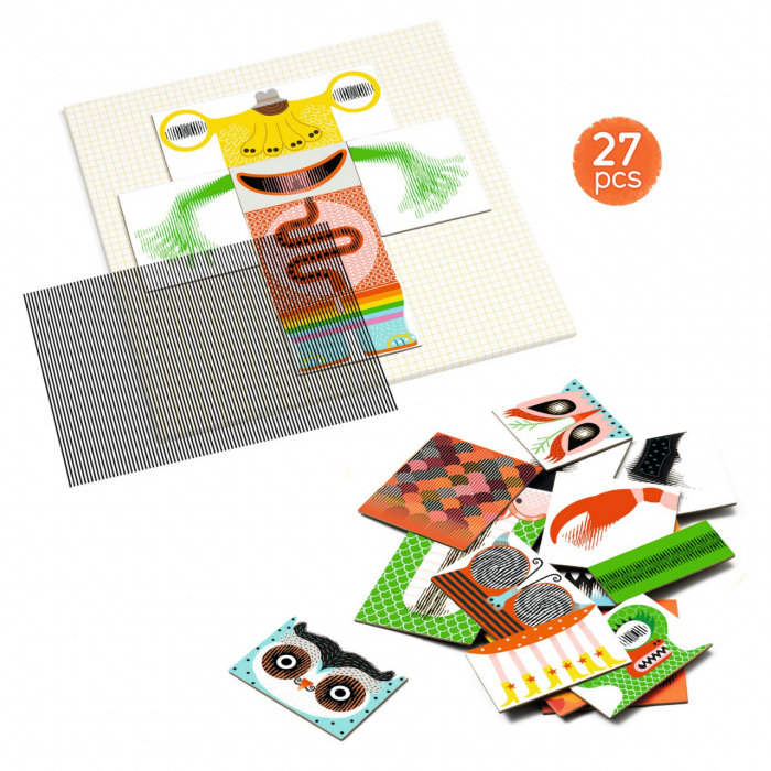 Kinoptik Rigolomonsters, Joc educativ de imaginatie, Djeco, varsta 3 - 6, 6 - 9 ani, Baiat [2]