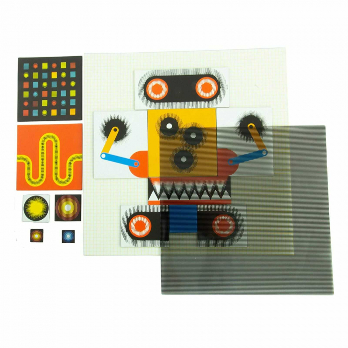 Kinoptik - Roboti, Joc cu 60 piese magnetice, de imaginatie, constructie si animatie, 6 ani+, Djeco, varsta 3 - 6, 6 - 9 ani, Baiat [3]